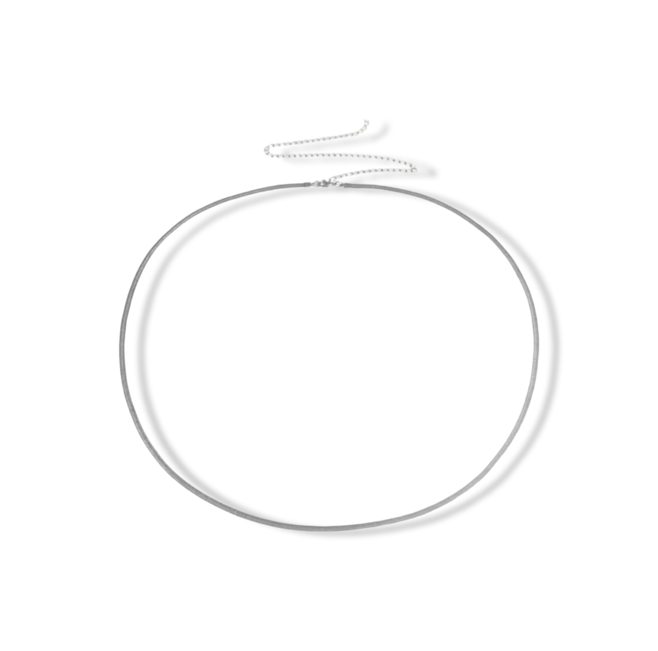 BELLY CHAIN | FLAT SNAKE SILVER