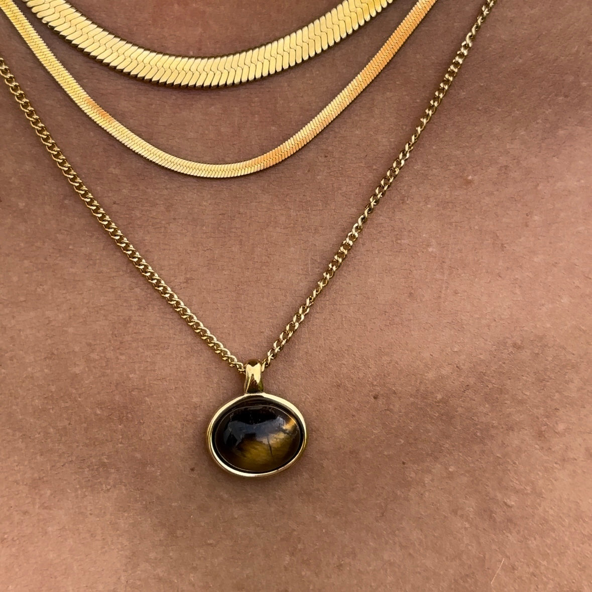 TIGER EYE NECKLACE