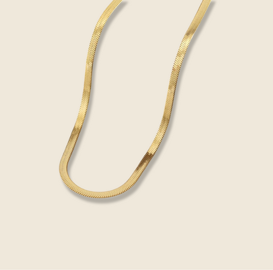 FLAT SNAKE CHOKER | 4MM