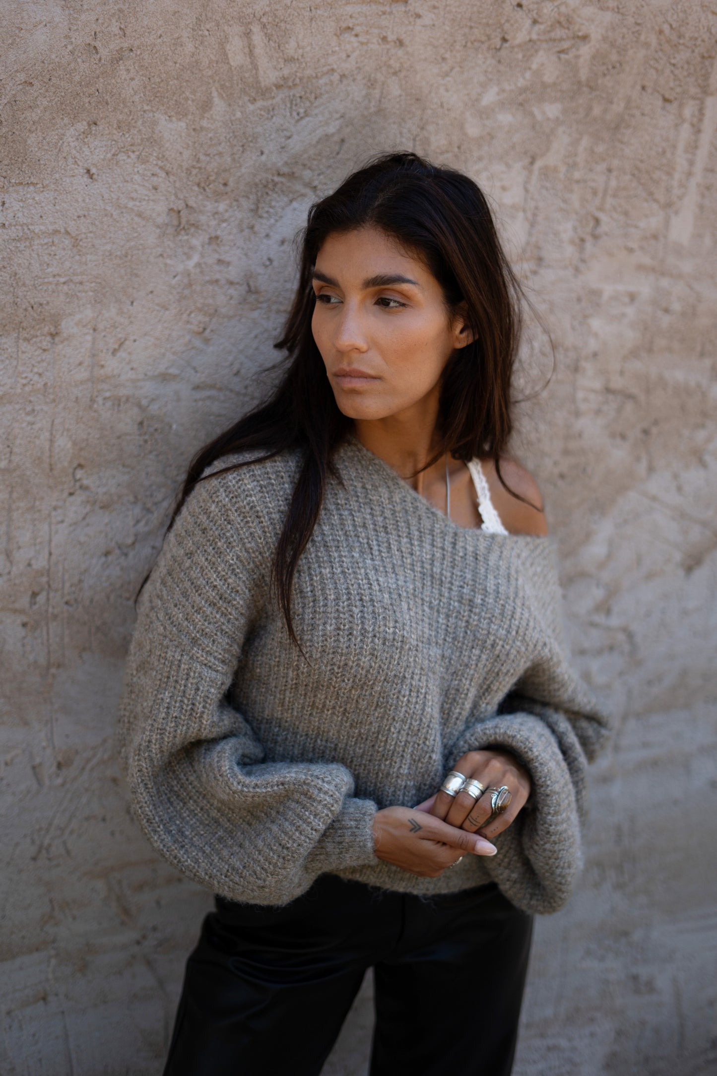 AMBER KNIT KHAKI