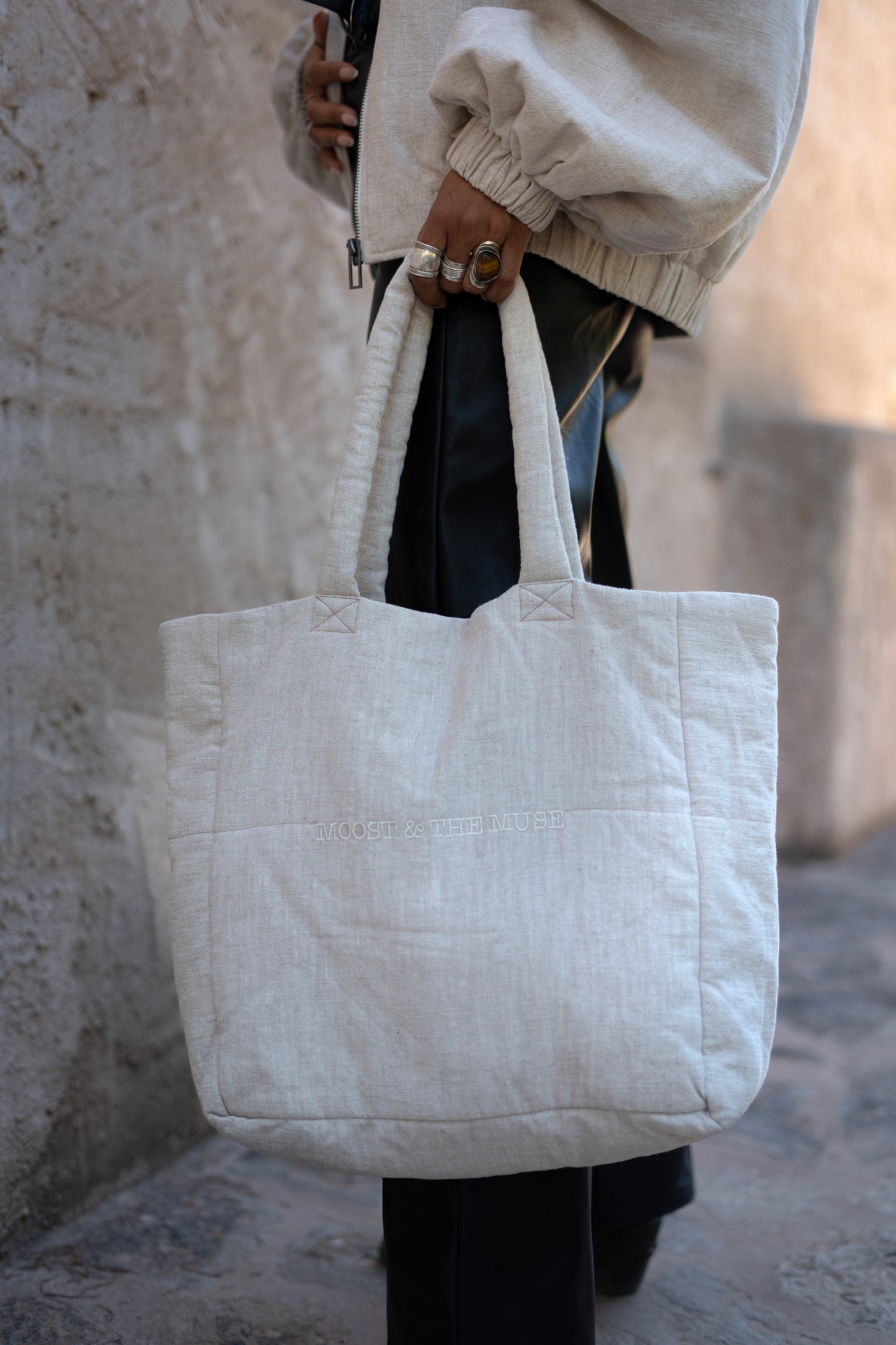 GWEN LINEN MOM BAG